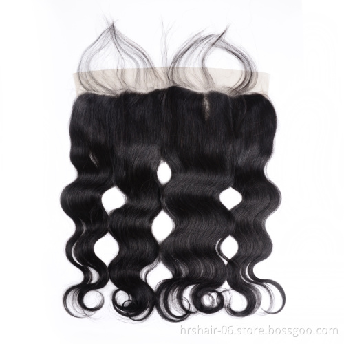 swiss lace frontal 13*4 body wave lace frontal closure 8"-20" 10A remy human hair weaving woman hair